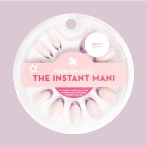 METALLIC LILAC FRENCH | The Instant Mani Press-On Nails, Medium, Oval